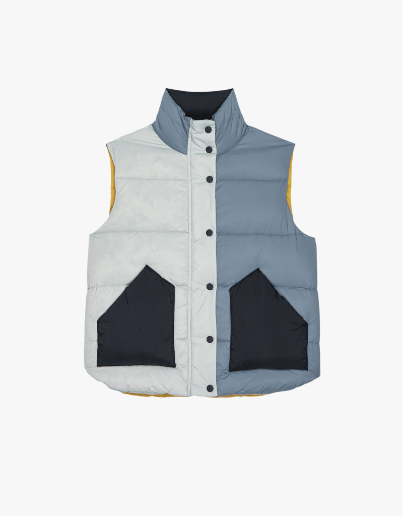 The Great The Polar Vest in Navy Colorblock