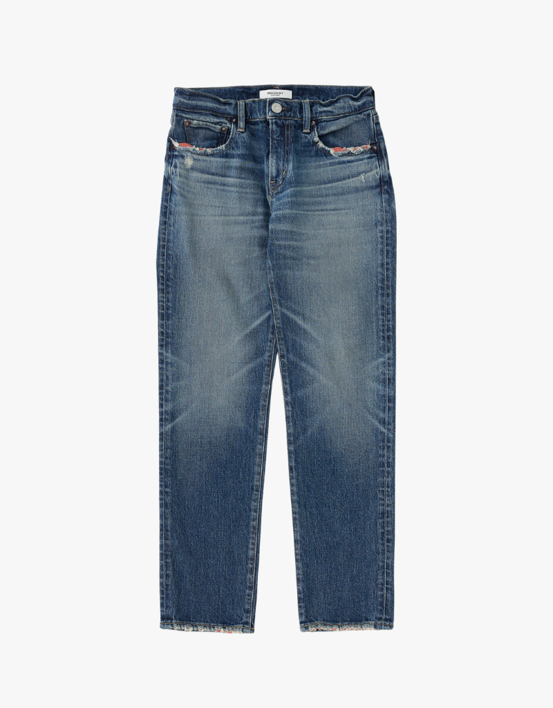 Moussy MV Ensley Slim Straight Jeans in Blue