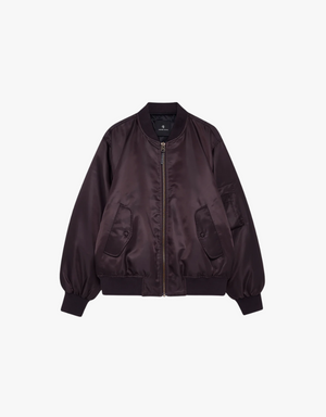 Anine Bing Leon Bomber in Dark Brown