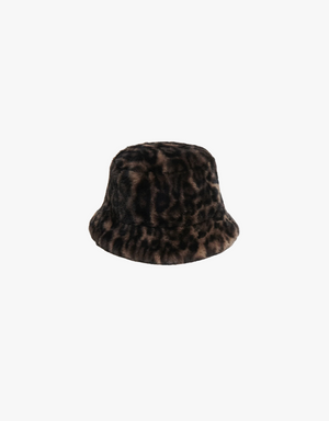 Apparis Amara Bucket Hat in Dark Leopard