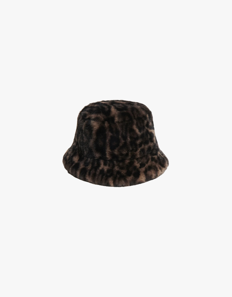 Apparis Amara Bucket Hat in Dark Leopard