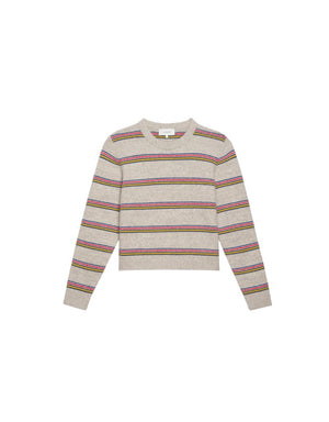 The Great The Shrunken Pullover in Waterfront Stripe
