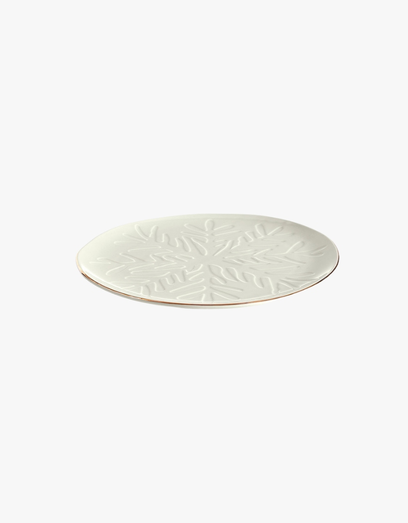 Santa Barbara Design Ceramic Tray in Snowflake