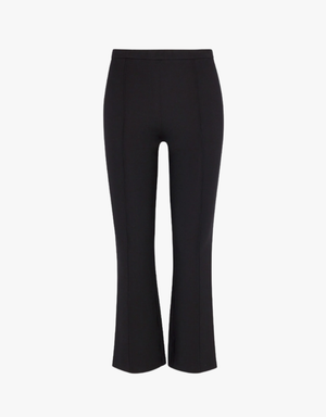 SPRWMN Ankle Flare With Pintucks in Black