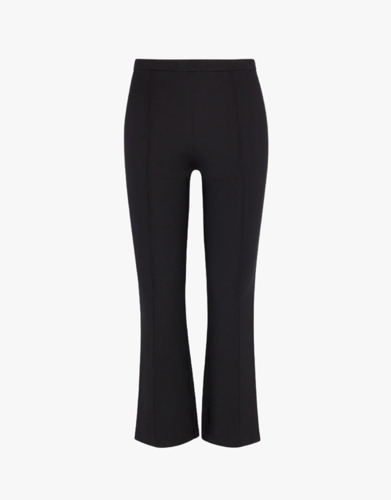 SPRWMN Ankle Flare With Pintucks in Black