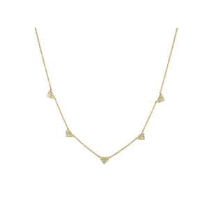 Bridget King Shield Necklace in Yellow Gold