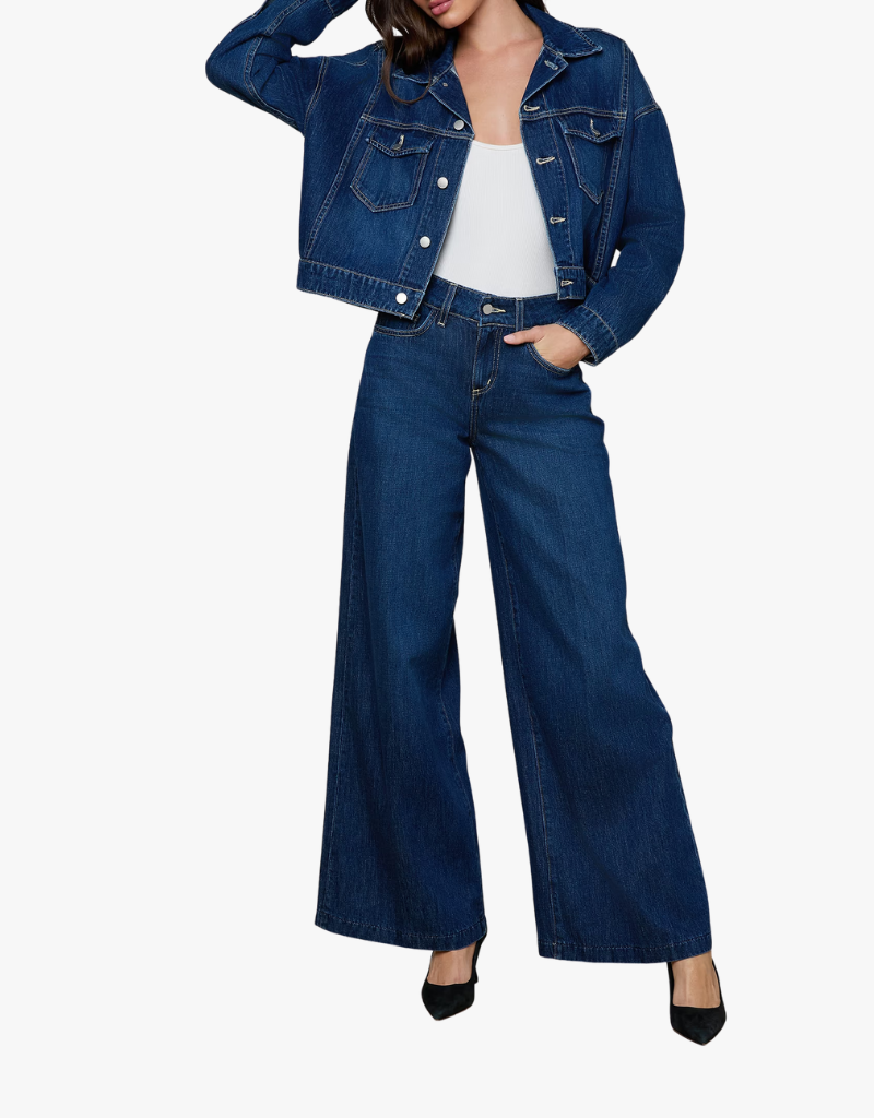 L'agence Vianney Hi-Low Crop Jacket in Rampart