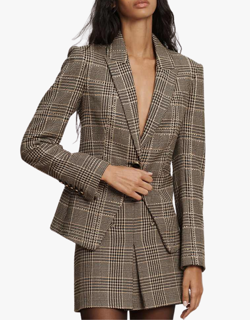 Veronica Beard Kendryn Dickey Jacket with Rhinestones in Black Multi