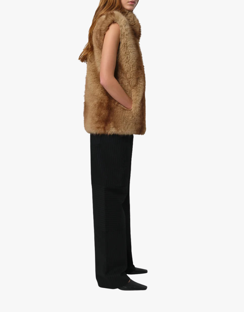 Apparis Laila Mink Vest in Blonde Mink