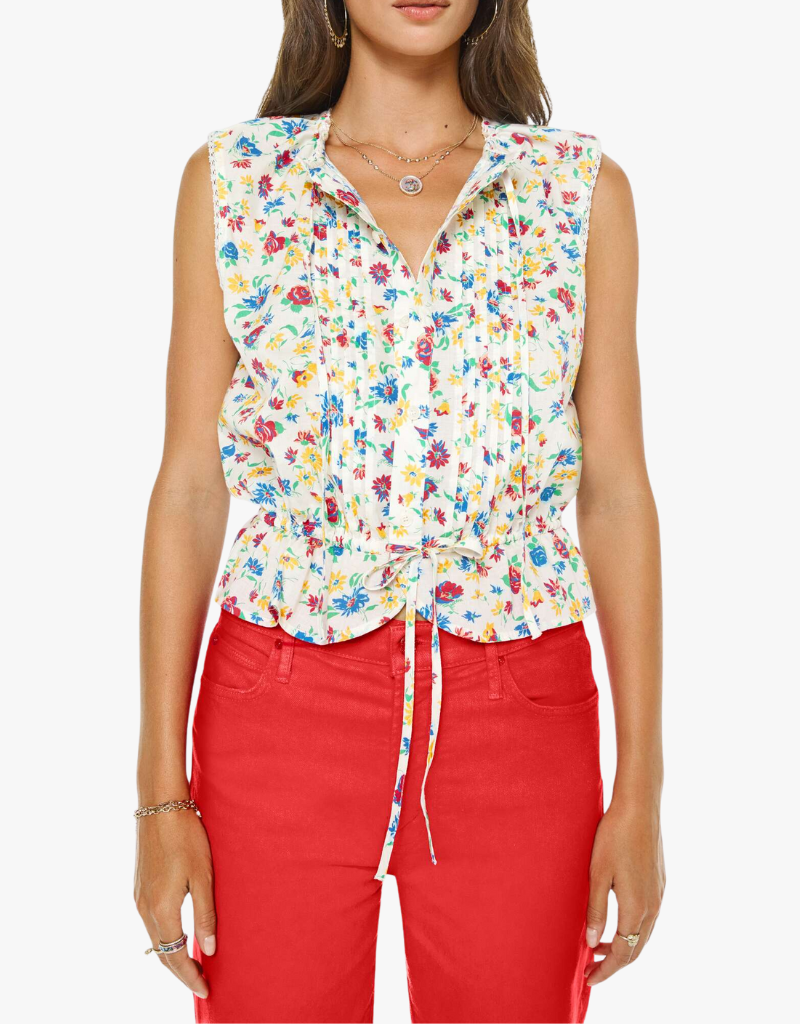 Mother Love Letter Top in Rose Bowl