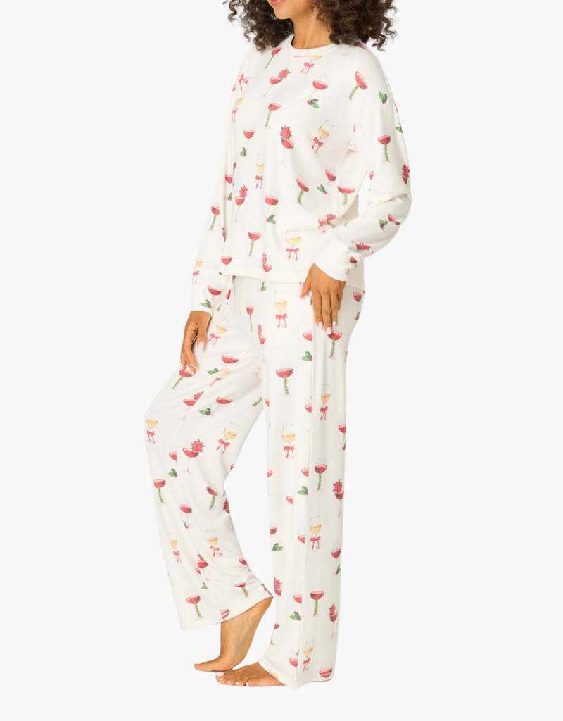P.J. Salvage Lets Get Toasty PJ Set in Ivory