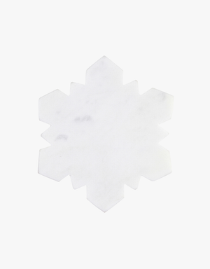 Santa Barbara Design Die-Cut Marble Coasters (Set of 4) in Snowflake
