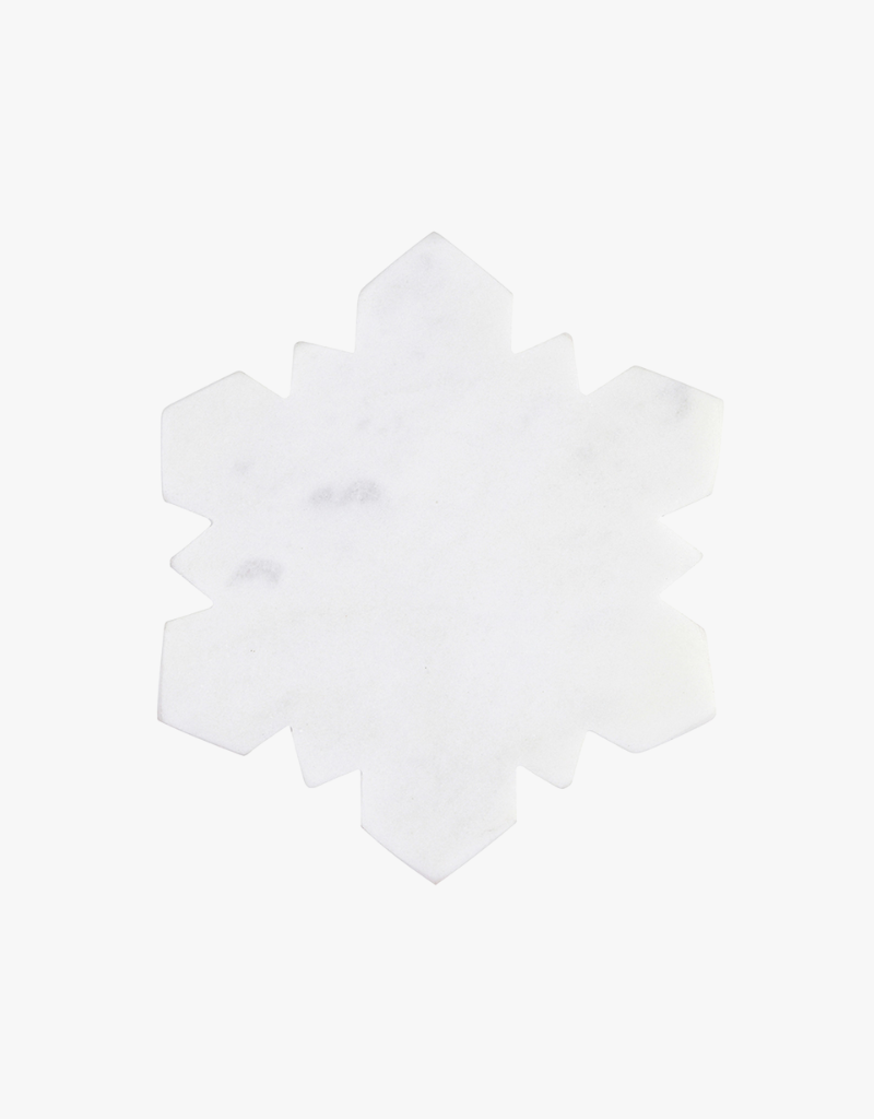 Santa Barbara Design Die-Cut Marble Coasters (Set of 4) in Snowflake