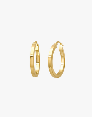 KJC Jenny Hoops 1" in Yellow Gold
