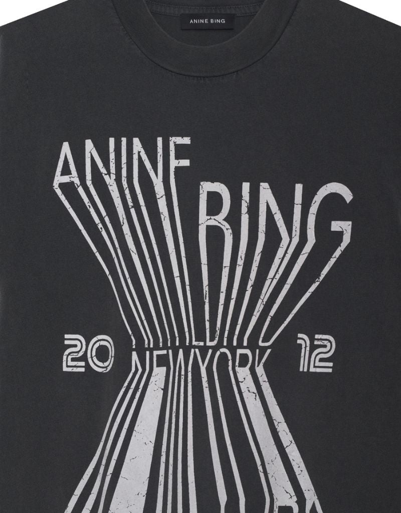 Anine Bing Colby Tee Bing New York in Black