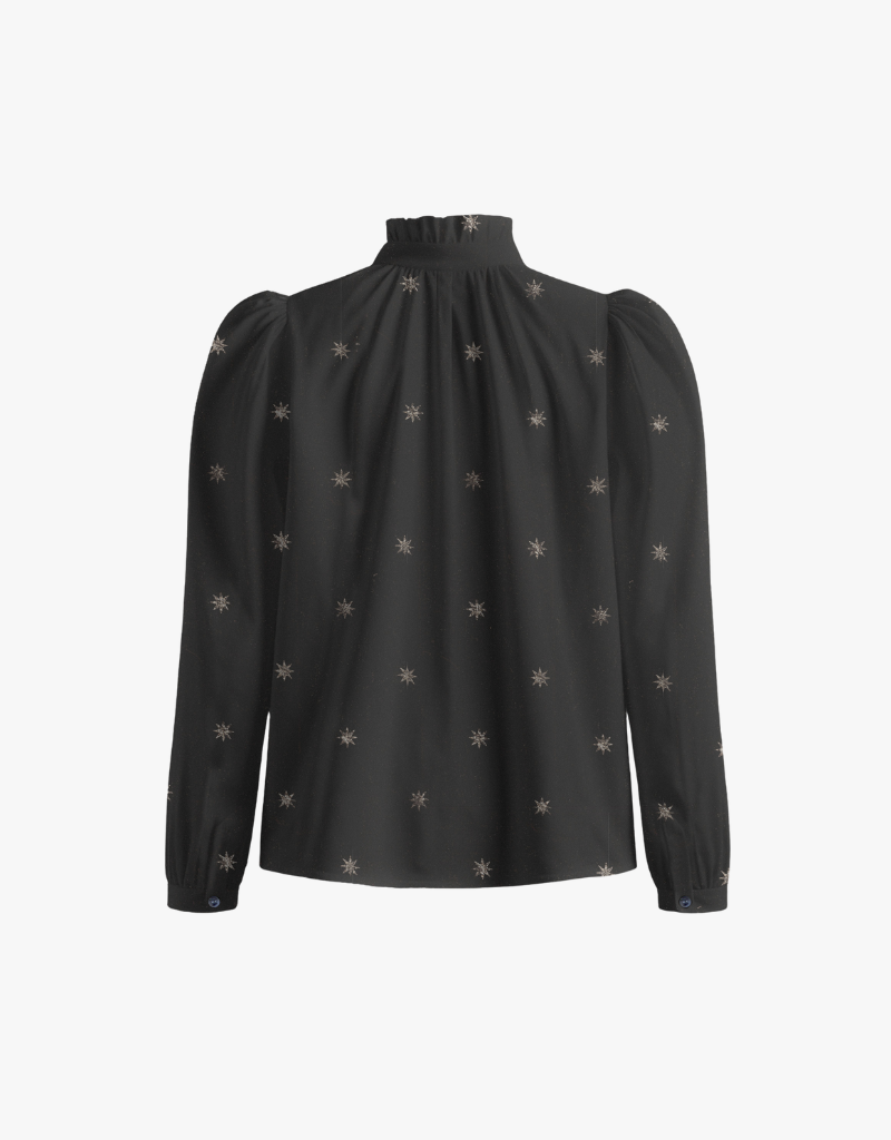 Alix Of Bohemia Artemis Celestial Night Shirt in Black