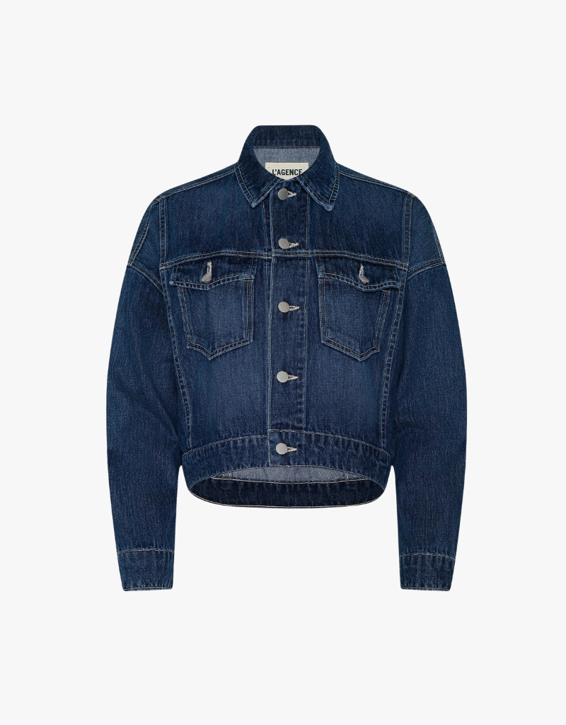 L'agence Vianney Hi-Low Crop Jacket in Rampart
