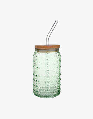 Santa Barbara Design Glass Hobnail Tumbler in Sage