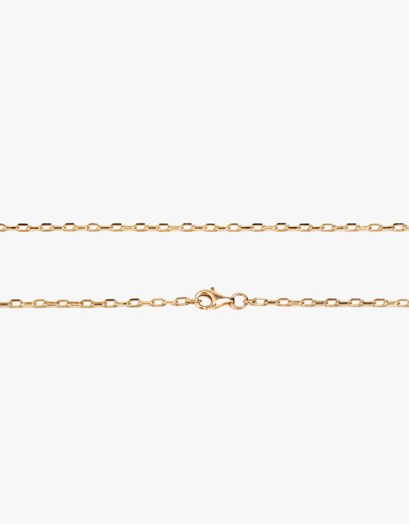 Bridget King Long Link 19" Chain in Yellow Gold