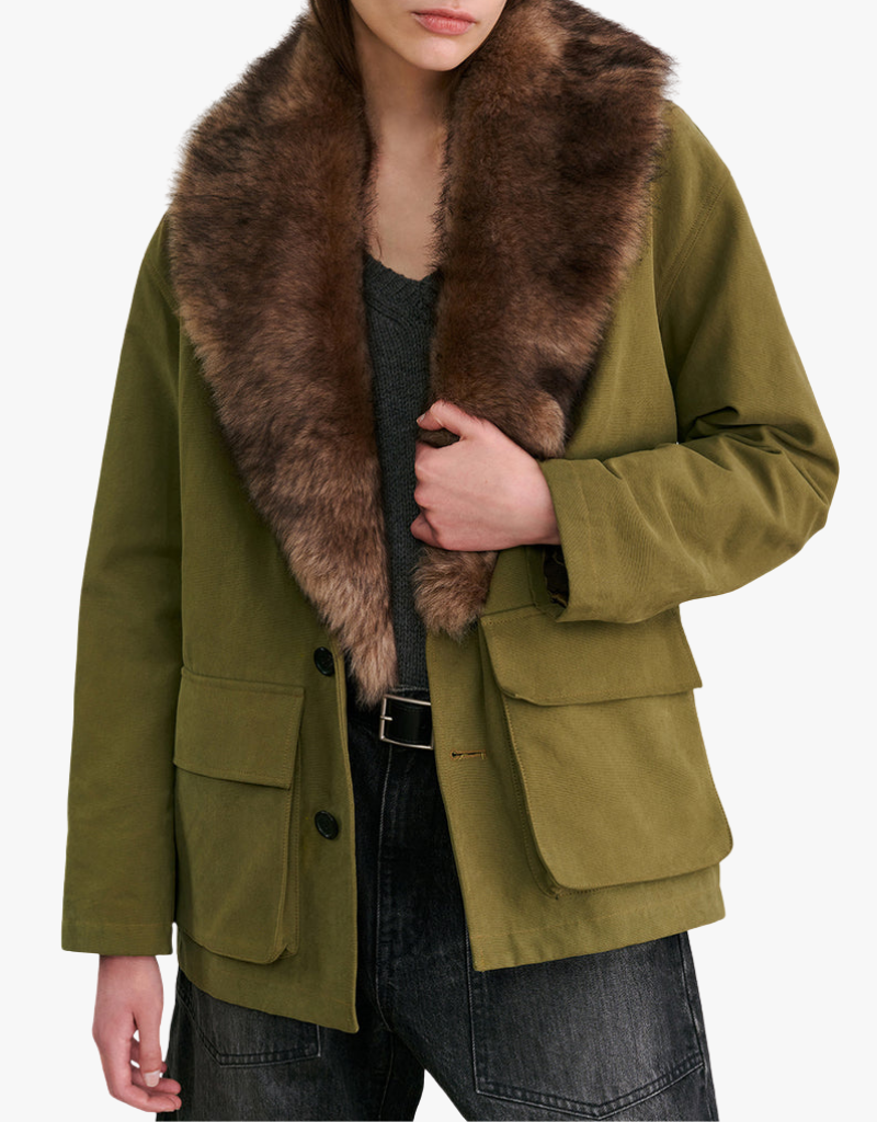 Nili Lotan Ronay Parka in Olive Green