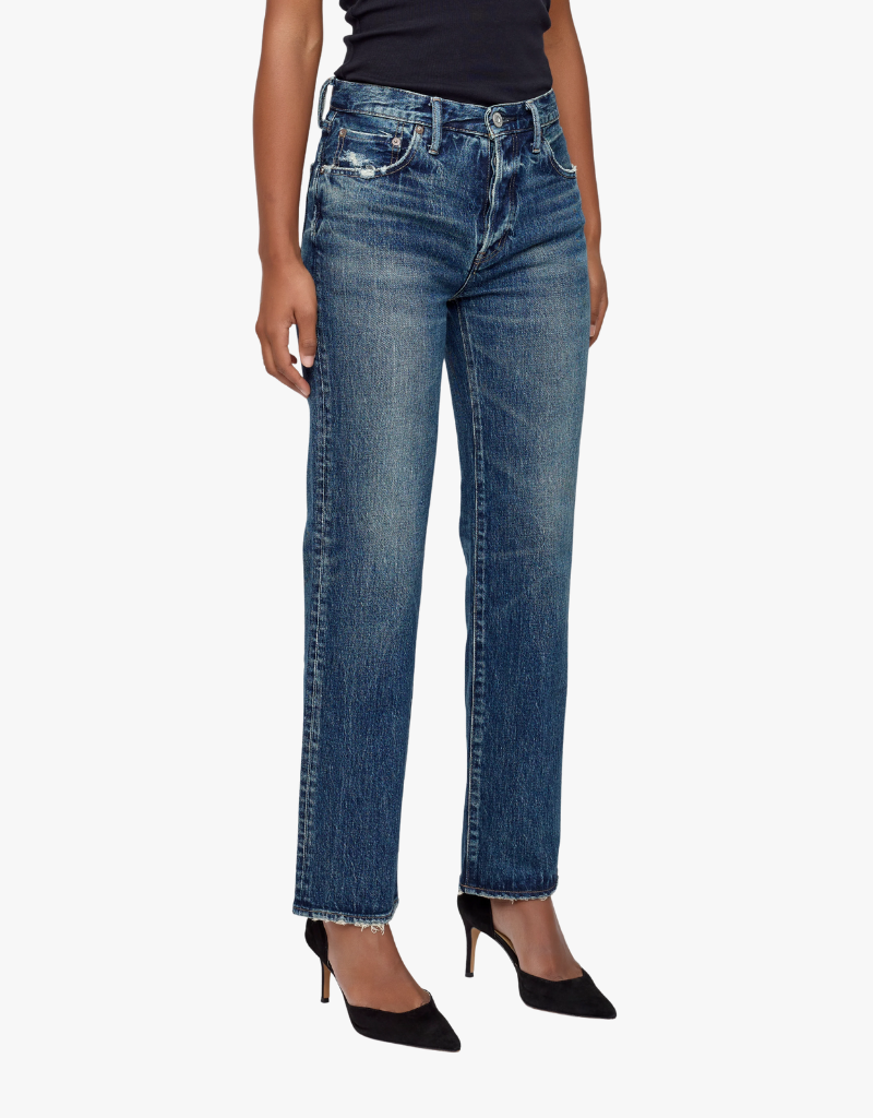 Moussy MV Wiley Straight Jeans in Blue