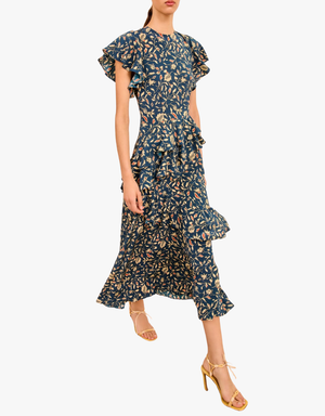 Ulla Johnson Amaia Dress in Midnight Garden