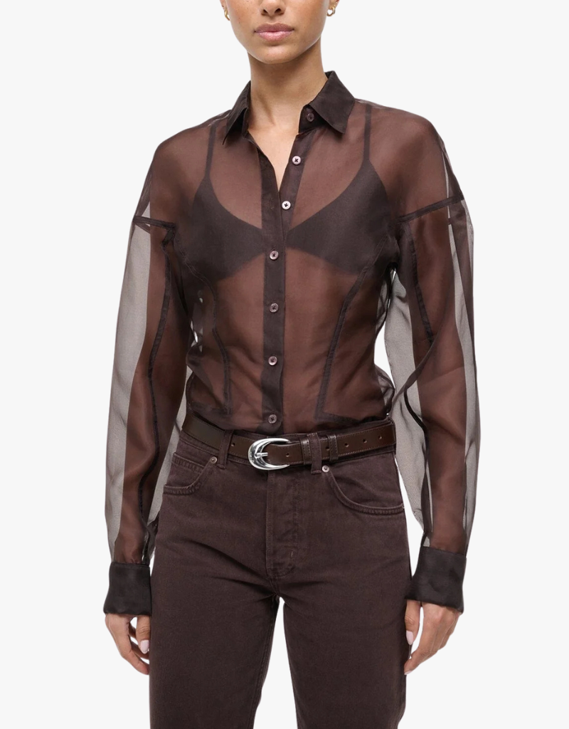 Staud Aida Top in Earth