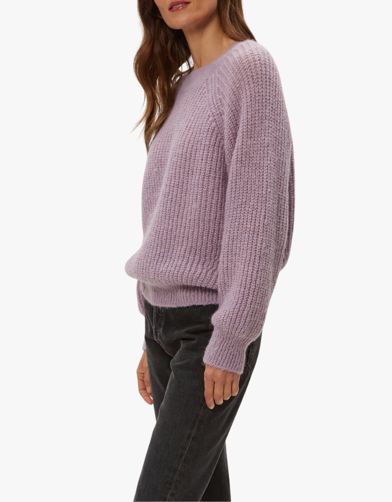 Michael Stars Indra Crew Neck Sweater in Amethyst