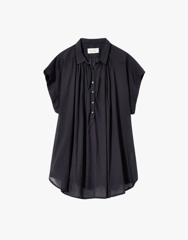 Nili Lotan Normandy Blouse in Black