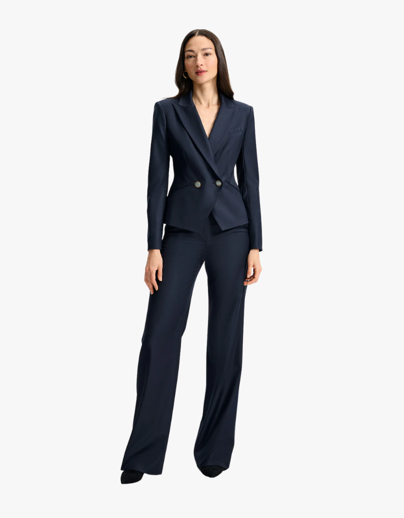 Veronica Beard Cropped Rickie Dickey Jacket in Navy