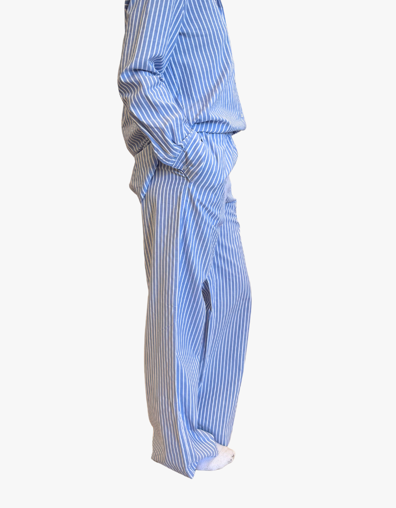 Michael Stars Elasticated Wide Leg Pant in Sky