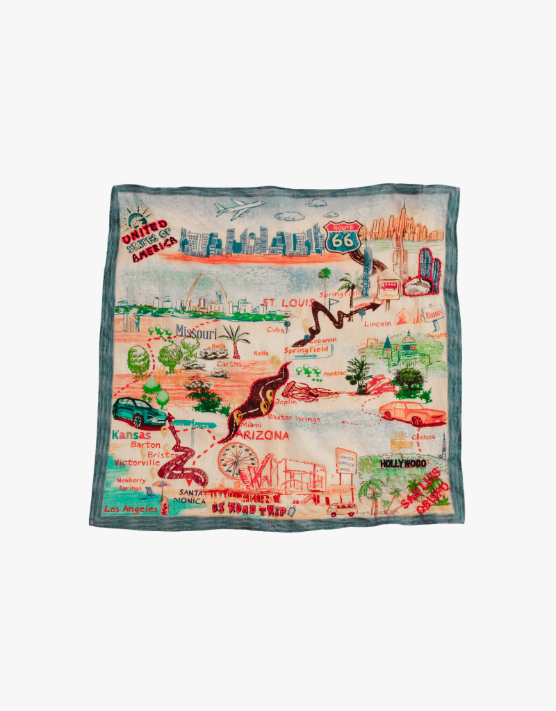 Vismaya Exclusive Ambiance Design Scarves, Route 66 - Paso Robles