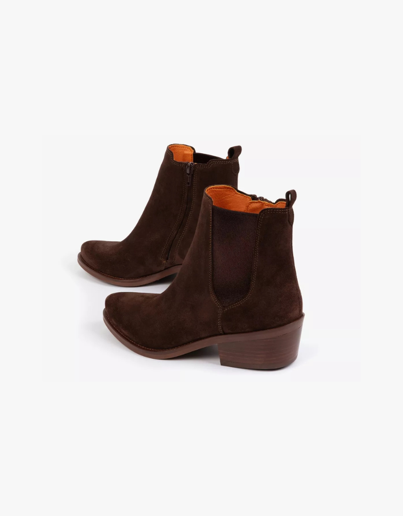Penelope Rove Suede Boot in Bitter Chocolate