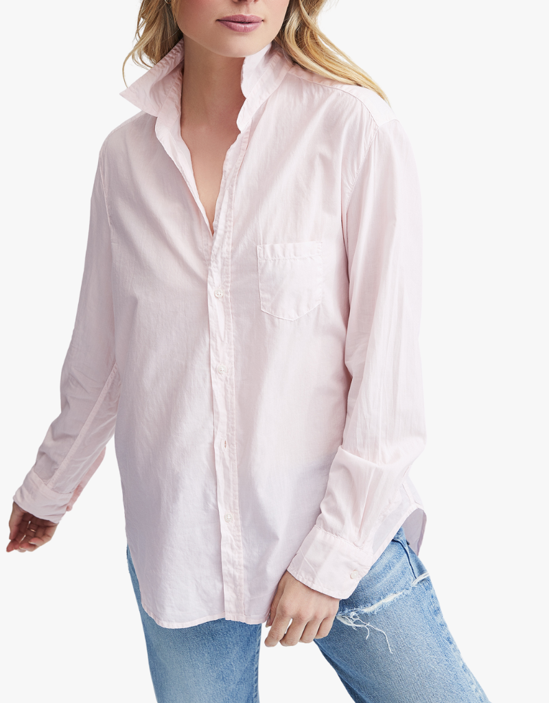 Frank & Eileen "Eileen" Relaxed Button Up Shirt in Pale Pink (Italian Cotton)