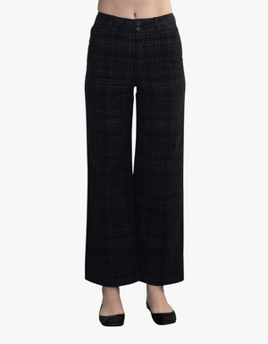 Margaret O'Leary Parker Pant in Black Tartan