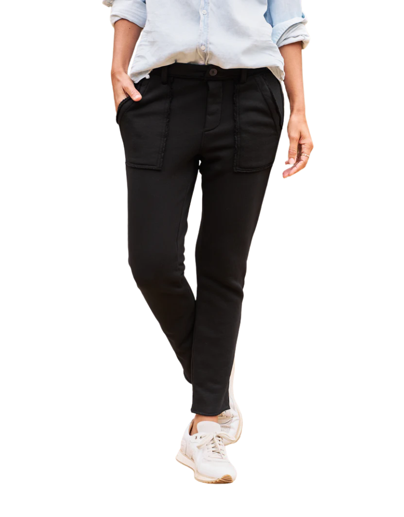 Frank & Eileen Blackrock Utility Sweatpant in Black (Triple Fleece)