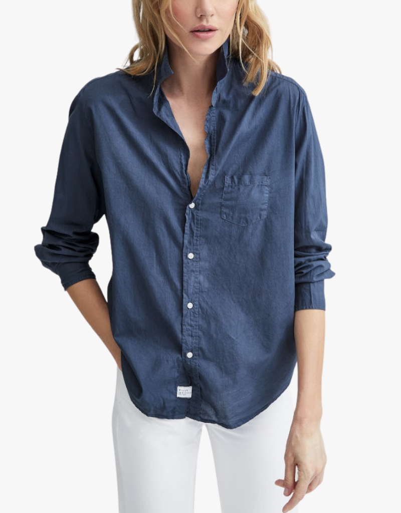 Frank & Eileen "Eileen" Relaxed Button Up Shirt in Lake Blue (Italian Cotton)