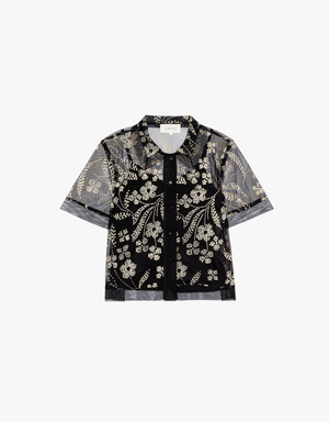 The Great The Cotillion Top in Brocade Floral