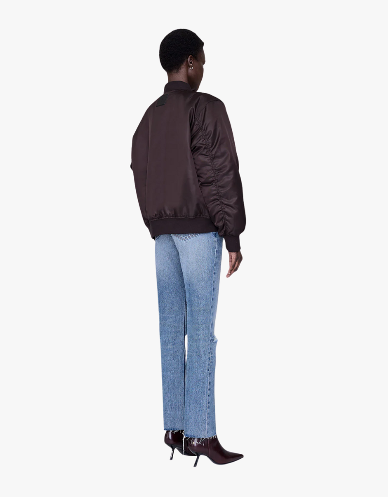 Anine Bing Leon Bomber in Dark Brown