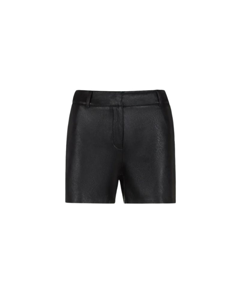 Commando Faux Leather Tailored Shorts in Black