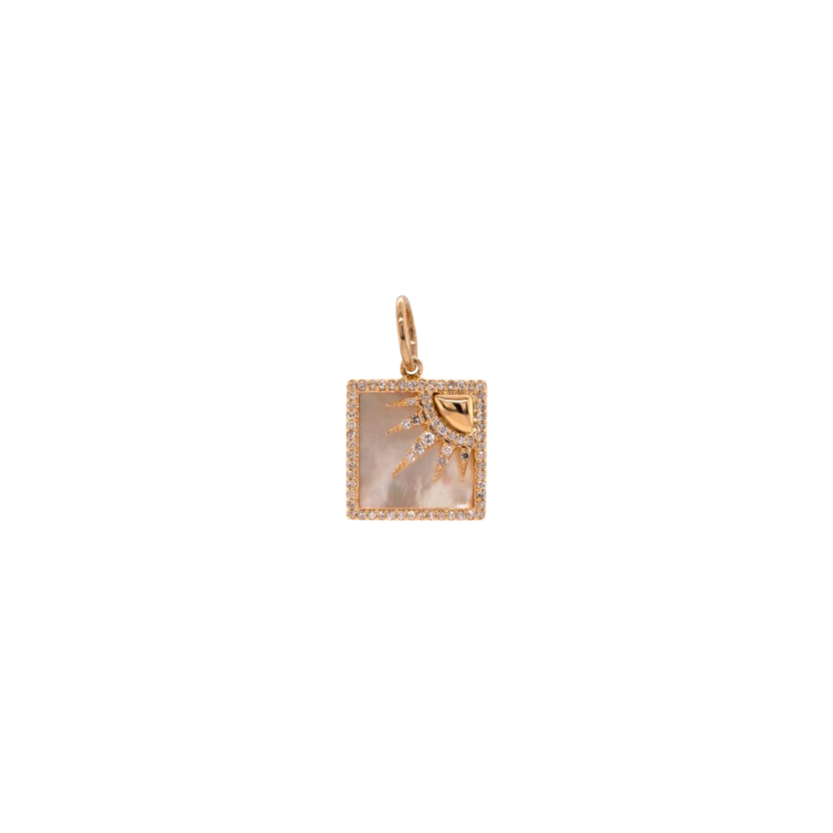 Bridget King Mother-of-Pearl Another Dawn Pendant in Yellow Gold