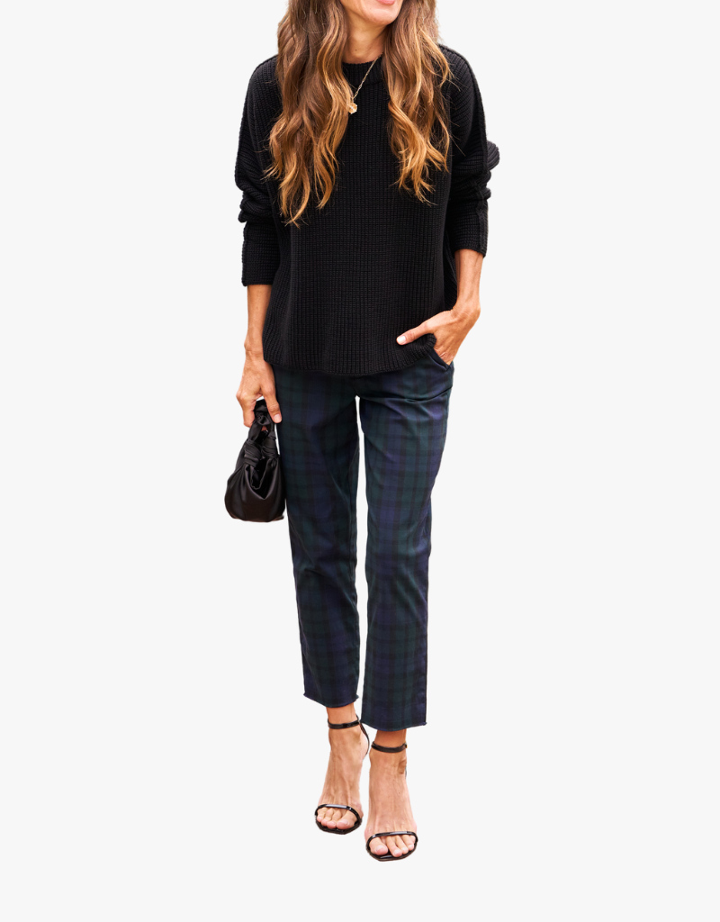 Frank & Eileen Wicklow Italian Chino in Black Watch Plaid (Italian Cotton Twill)