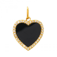Kannyn January Black Onyx Heart Charm Product Image