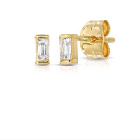 Kannyn January Diamond Baguette Stud Earrings Product Image