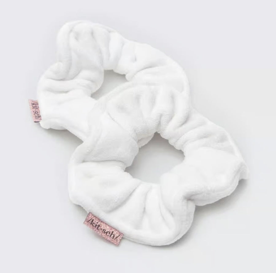 Kitsch 2pk Towel Scrunchies in White