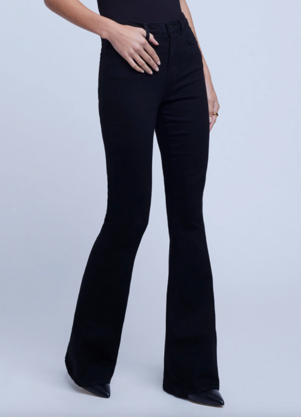 L'Agence Marty High Rise Flare in Black